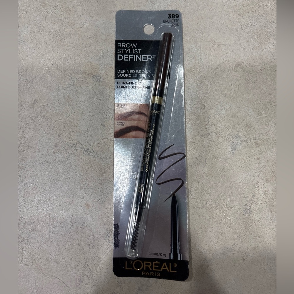 Loreal Brow Stylist Definer Shaping Pencil Sealed 0.003 oz 389 - Brunette.